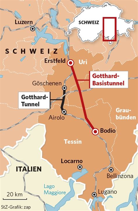 wo verläuft der gotthardtunnel